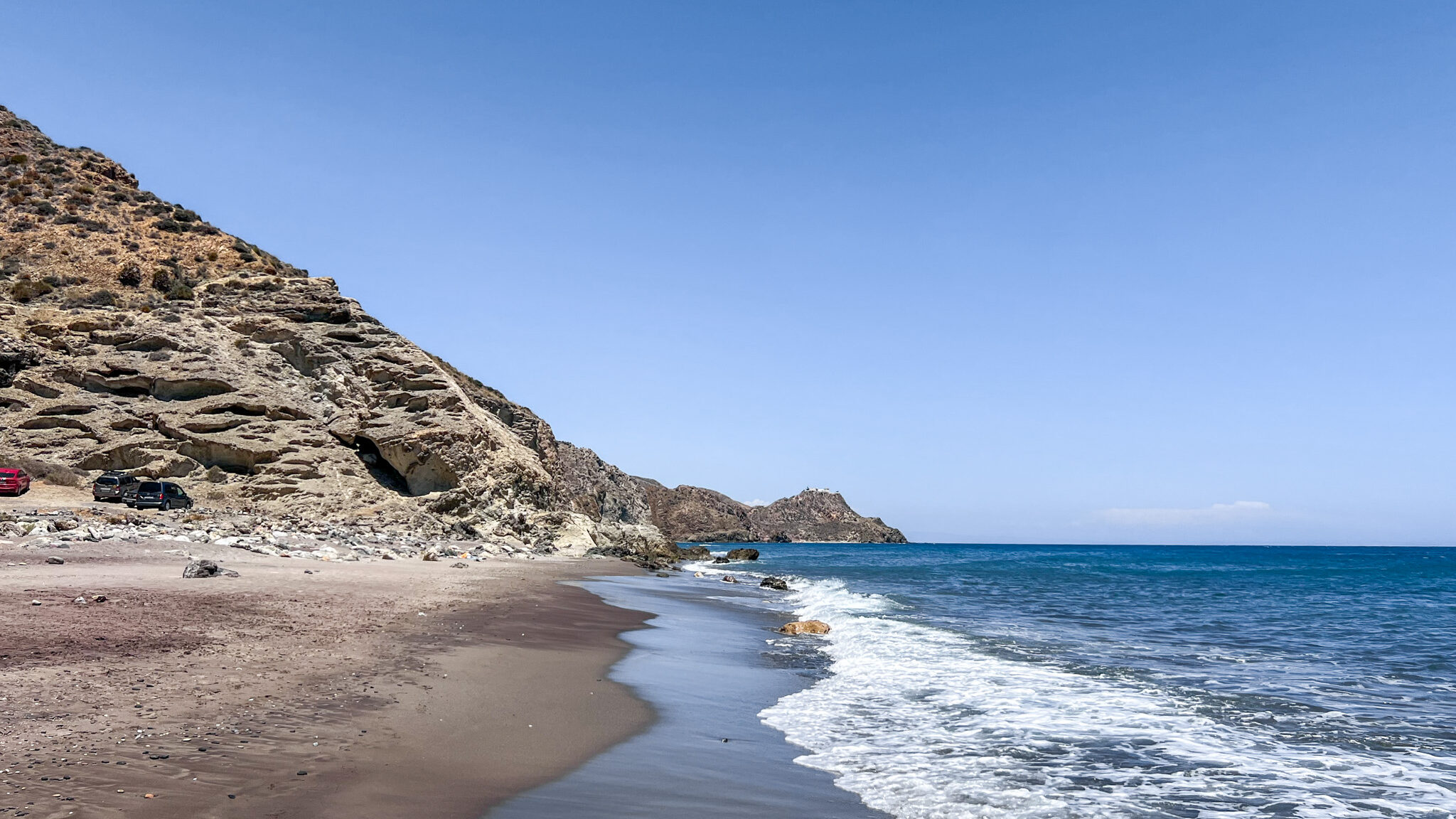 Beach Mojacar | Krista the Explorer Natural beach in Mojacar with no people.