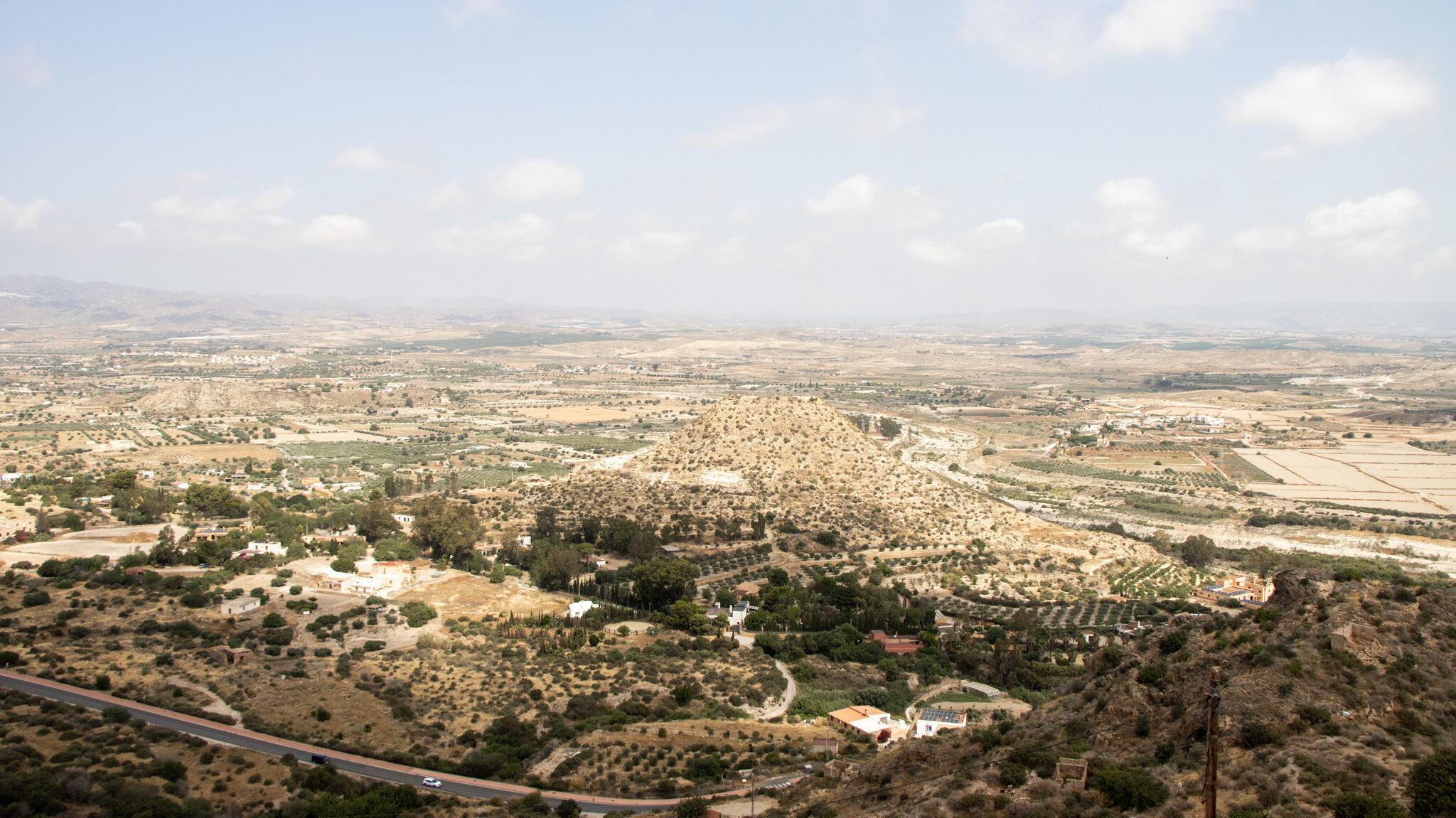 View of the countryside and desert from pueblo.
