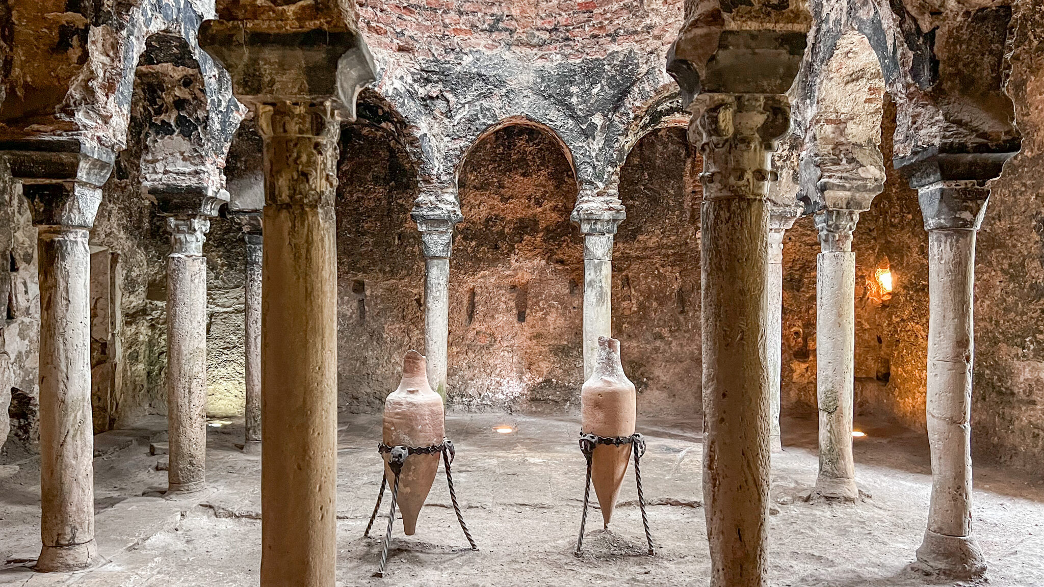 Arab Baths Palma | Krista the Explorer Interior of medieval baths in Palma.