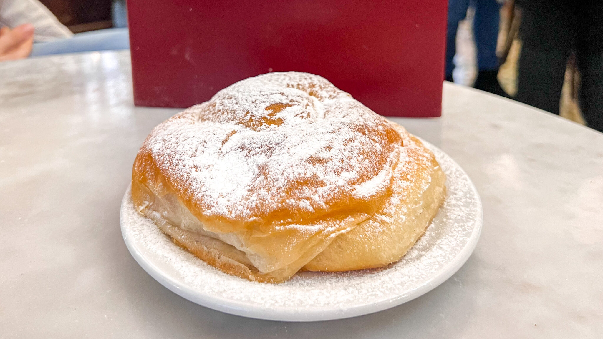 Can Joan de SAigo Palma | Krista the Explorer Pastry served in Palma de Mallorca in winter.