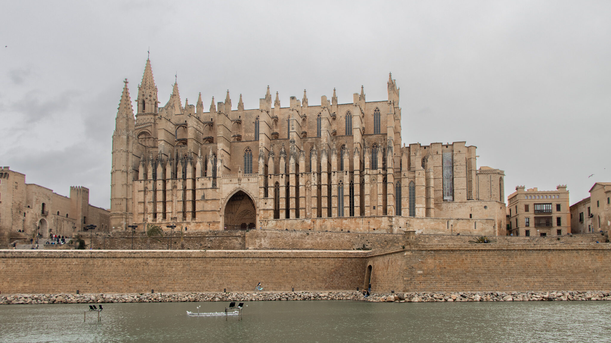 Cathedral of Mallorca Palma | Krista the Explorer View over water of cathedral in Palma.