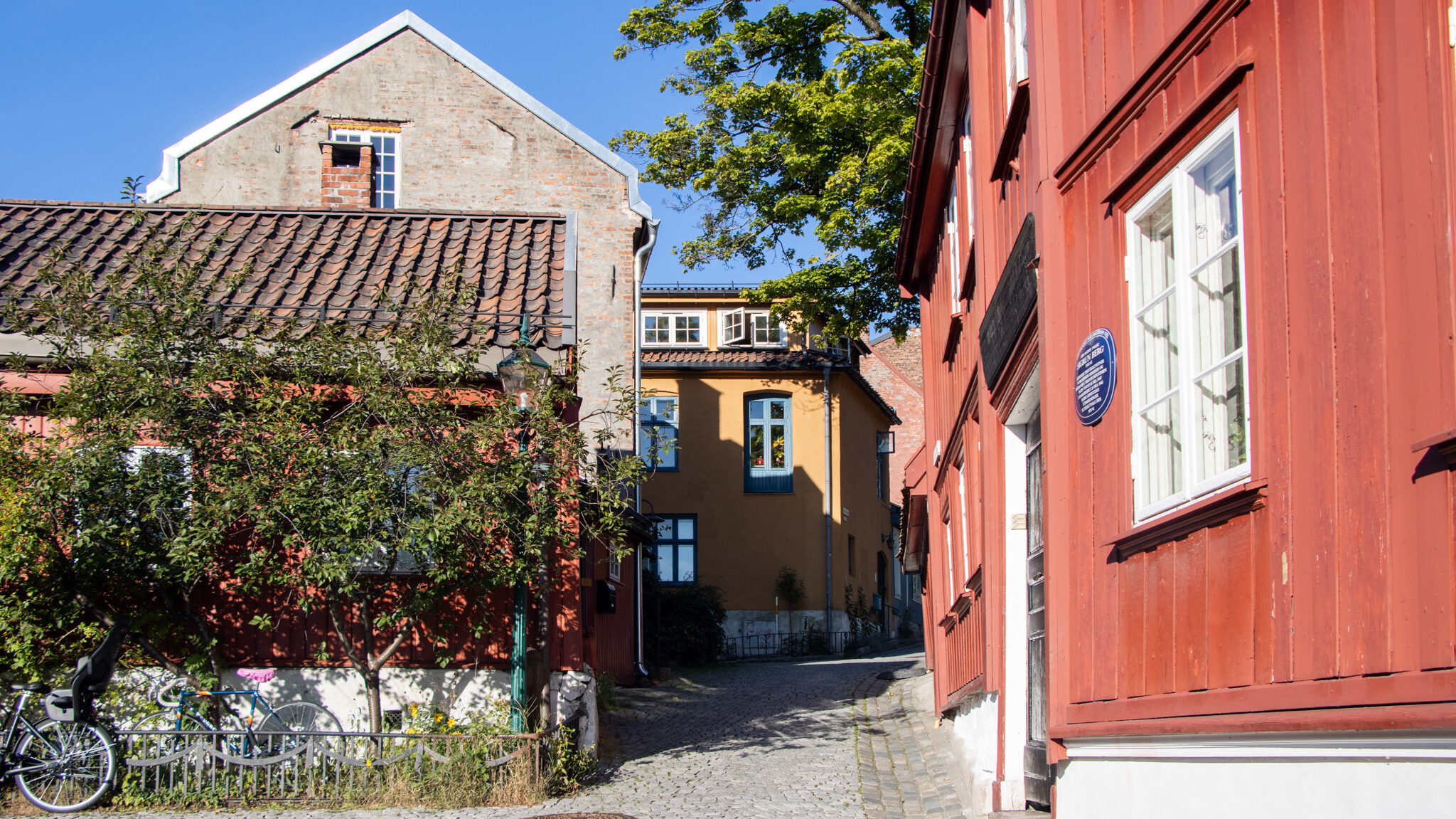 Historic Streets Oslo | Krista the Explorer Historic residential street in Oslo with wooden houses.