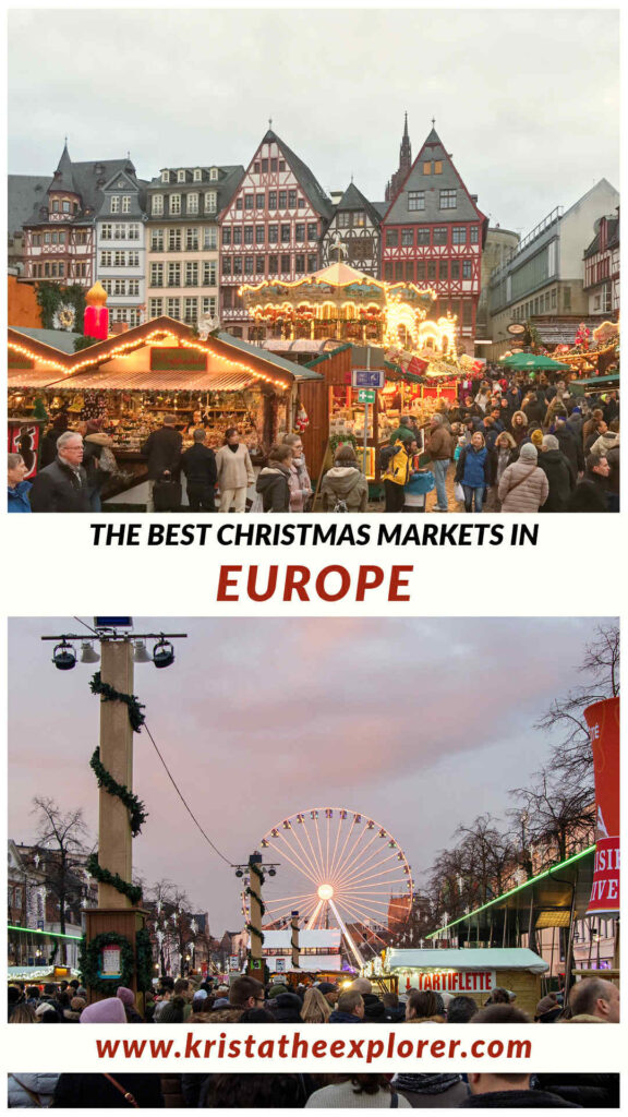 Christmas market in old town and one with Ferris wheel.
