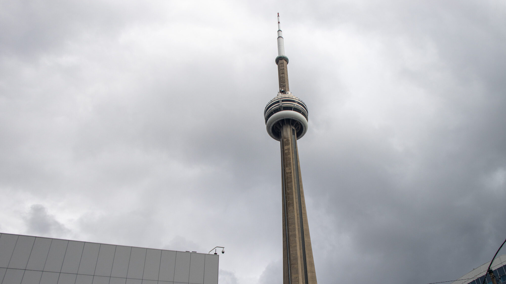 CN Tower Toronto | Krista the Explorer View of CN Tower on a cloudy day.