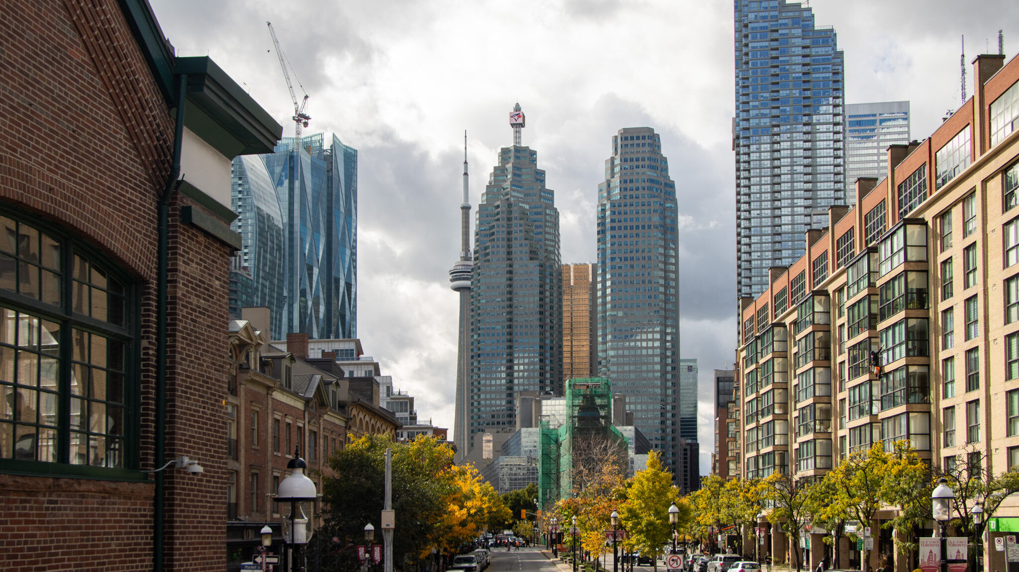 Old Town Toronto | Krista the Explorer View of old town Toronto with modern buildings in the background.