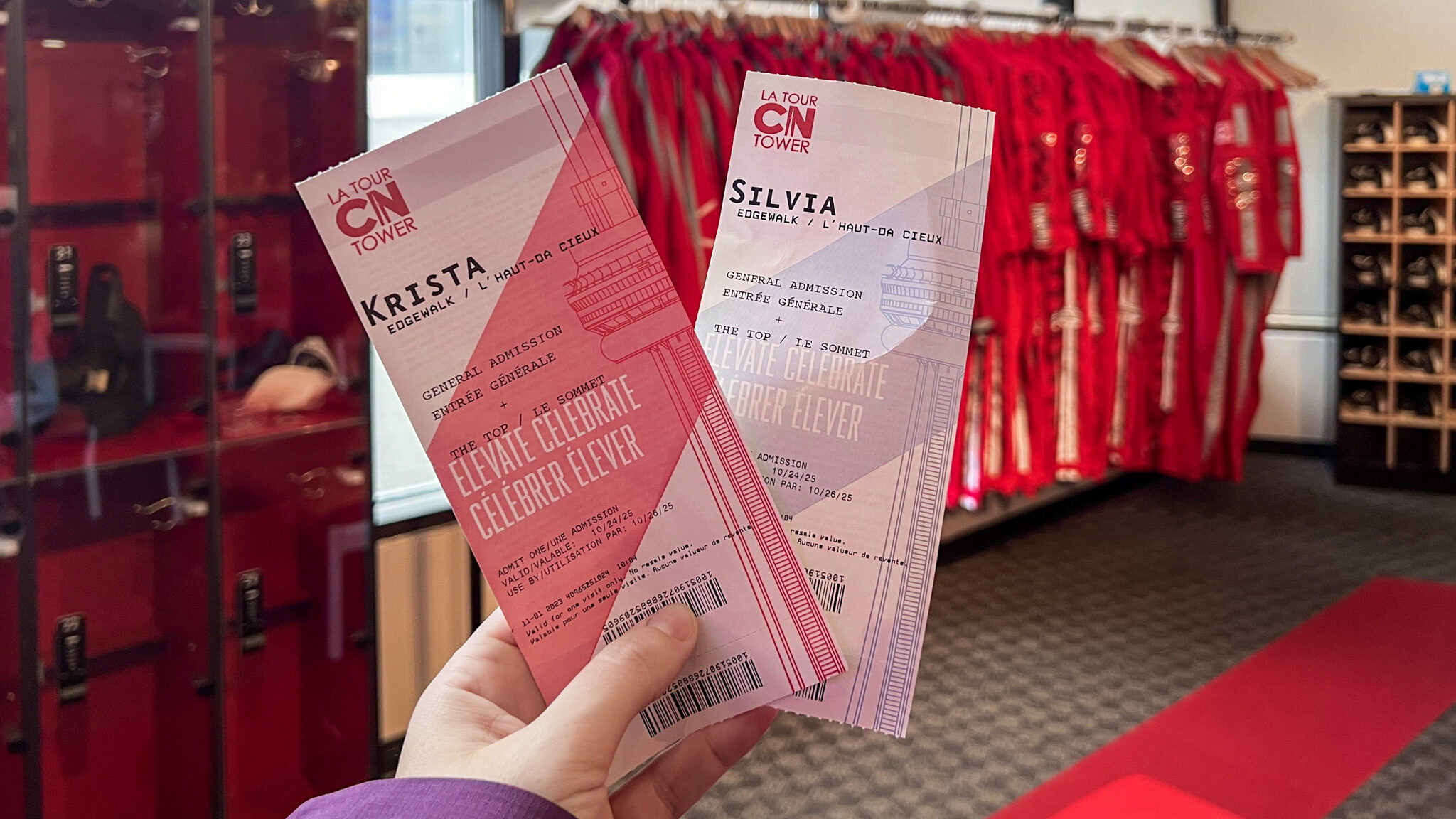 Edgewalk Toronto | Krista the Explorer Two tickets for the Edgewalk on the CN Tower.