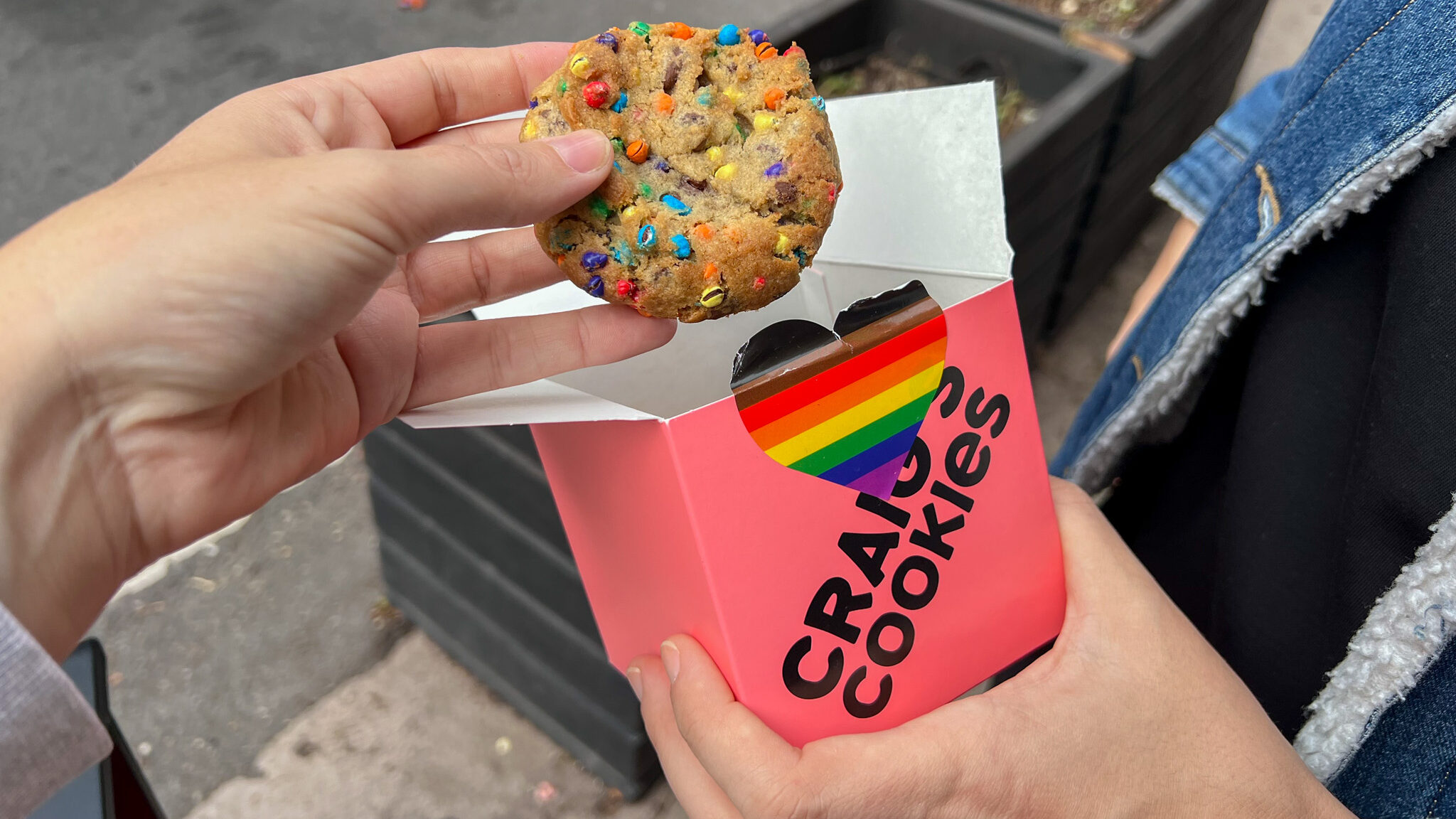 Craigs Cookies Toronto | Krista the Explorer Box of fresh cookies including pride version.