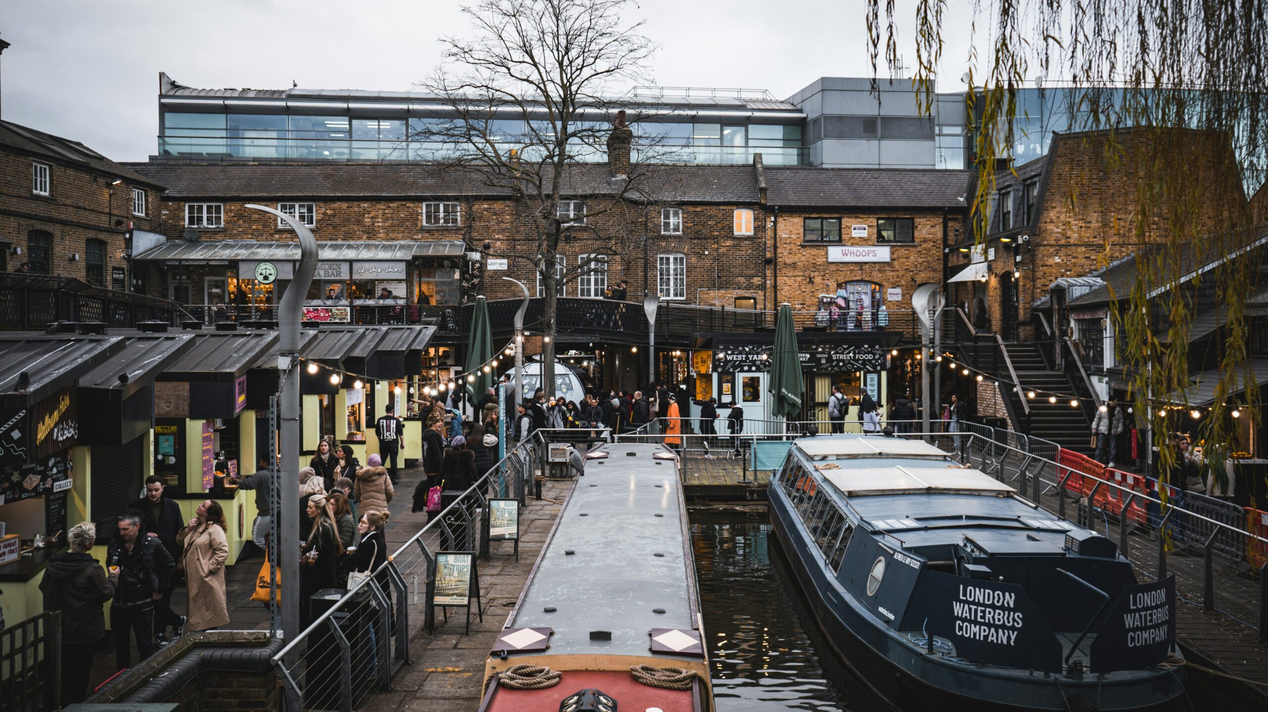 Camden London | Krista the Explorer View of Camden Locks on a cloudy day.