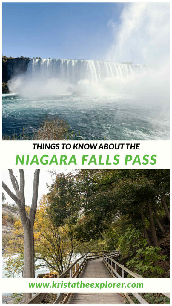 Niagara Falls | Krista the Explorer View of Niagara Falls and boardwalk next to river.