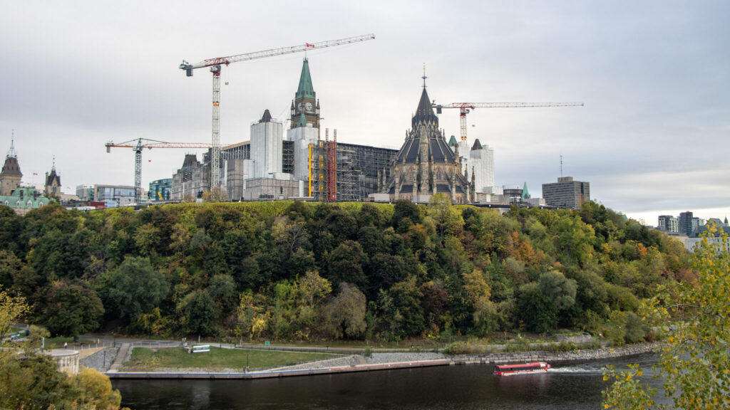 Kiweki Point Ottawa | Krista the Explorer View of Parliament Hill from viewpoint things to do in Ottawa.