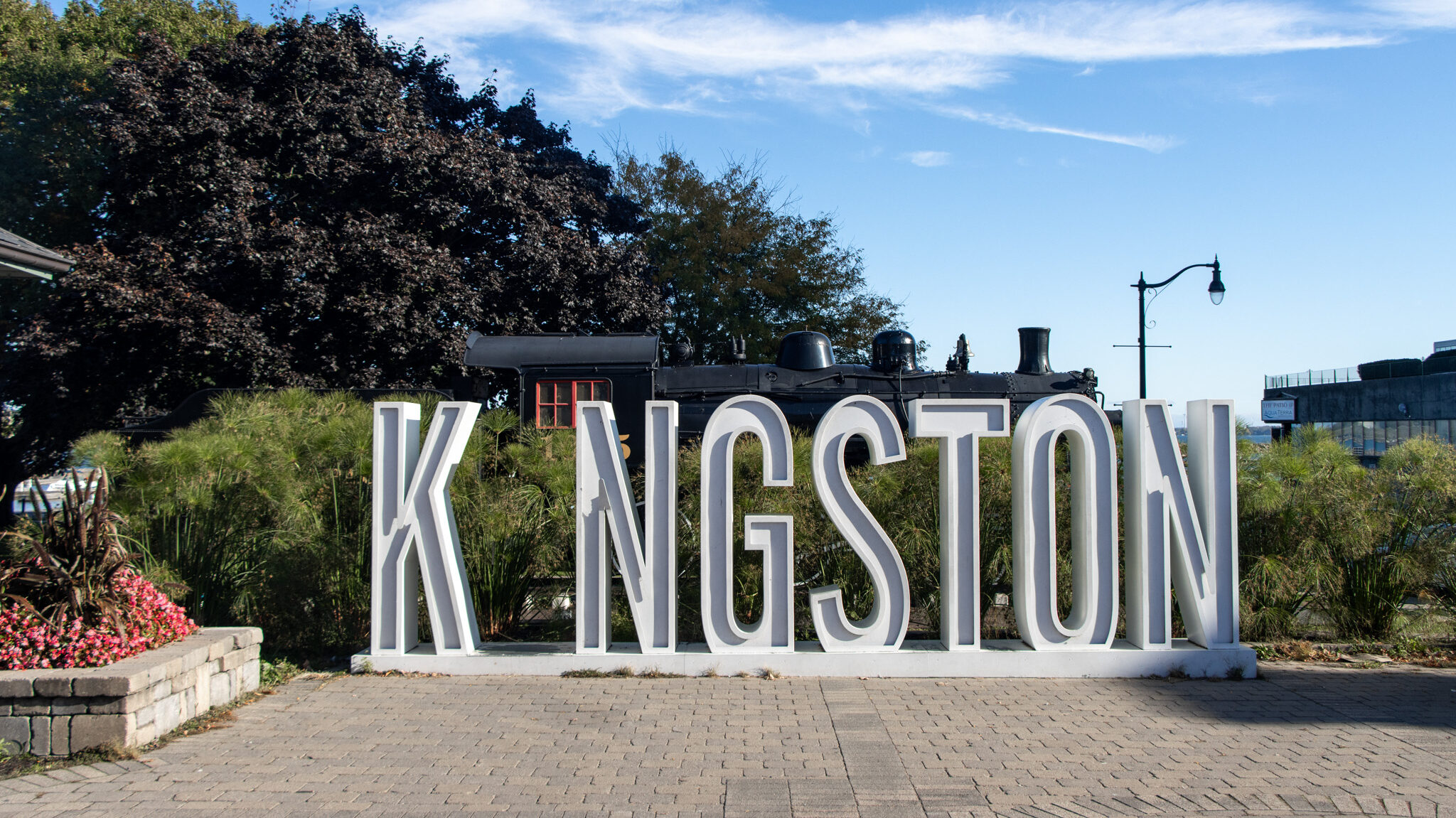 Kingston Sign | Krista the Explorer Letters spelling out Kingston with I missing.