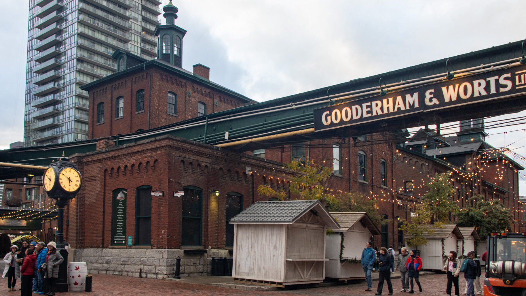 Distillery District Toronto | Krista the Explorer Historic district in Toronto with old warehouses.