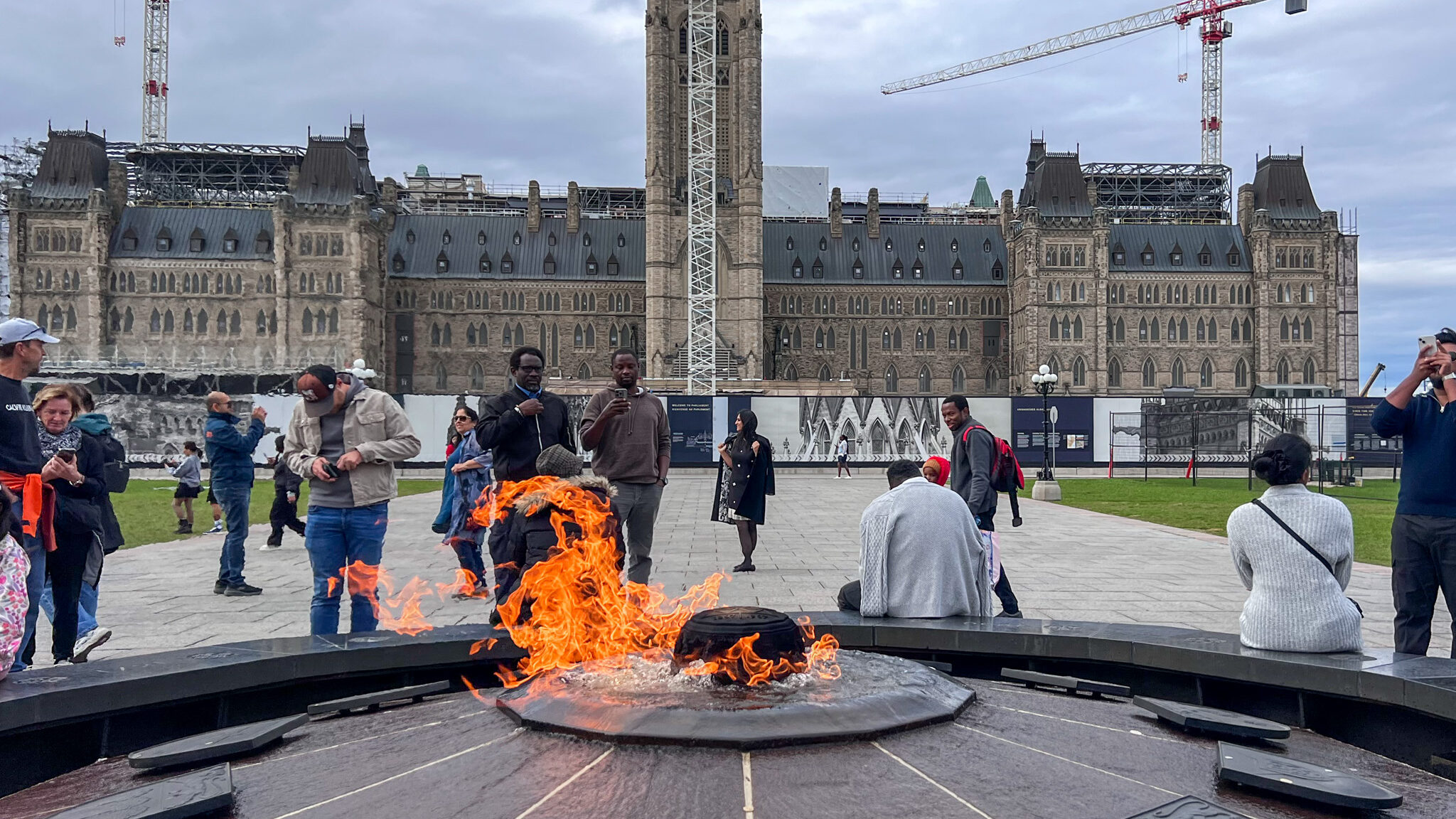 Parliament Hill Ottawa | Krista the Explorer Eternal Flame outside parliament building in Ottawa.