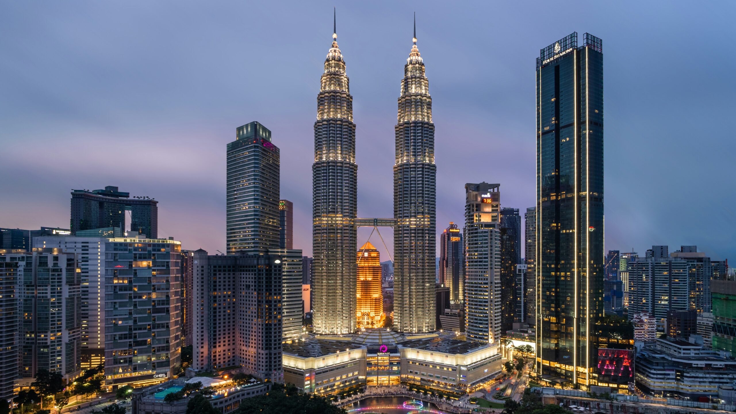 Malaysia Study Abroad | Krista the Explorer View of a major city in Malaysia at night.