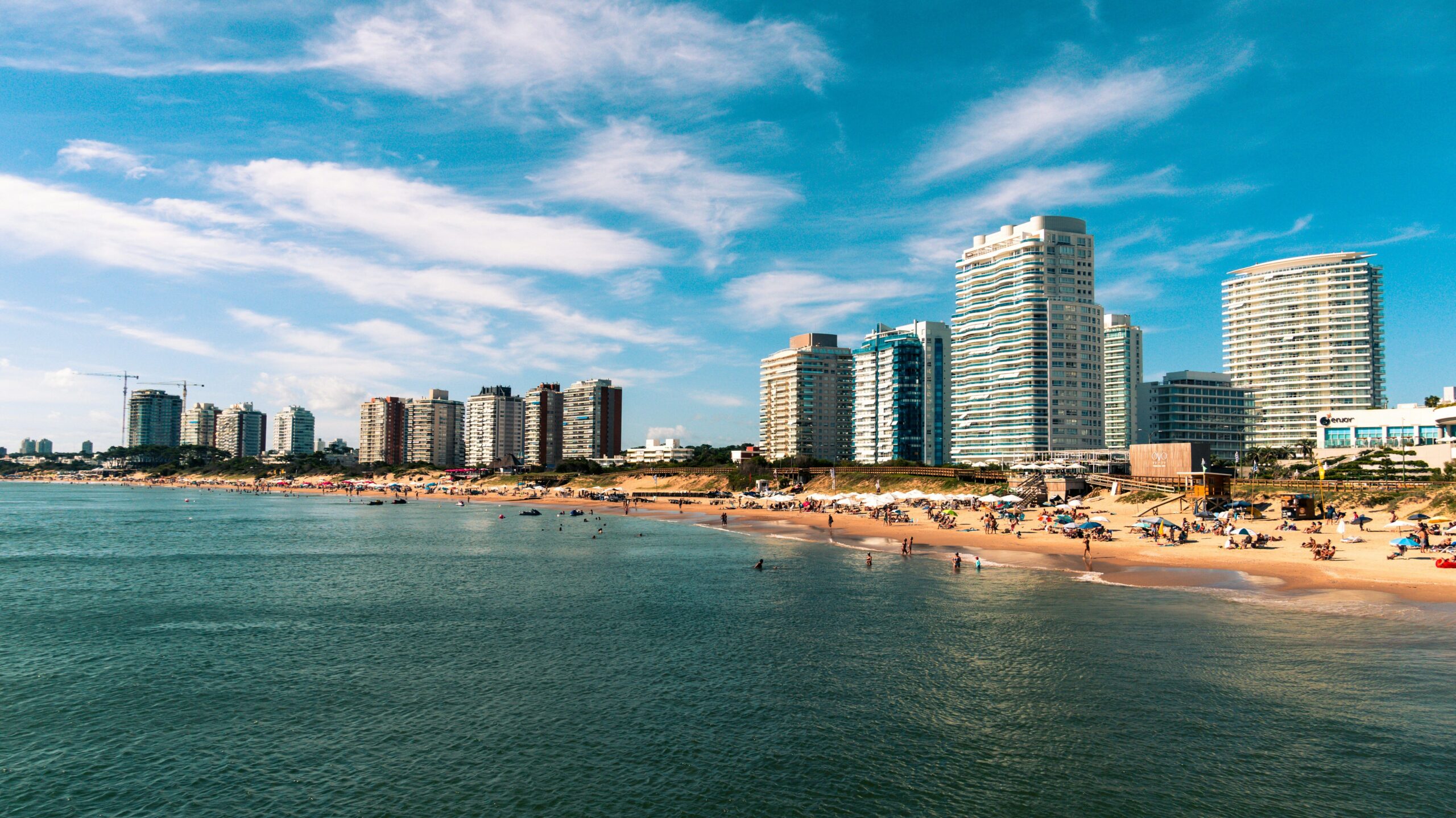 Uruguay Study Abroad | Krista the Explorer City in Uruguay along the beach with skyscrapers.