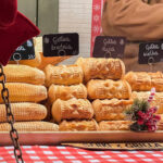 Gdansk Cheese | Krista the Explorer Food stall selling fresh smoked cheese in Poland.