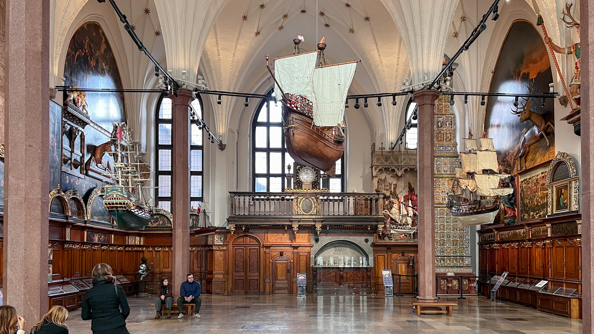 Inside of old merchants hall in Gdansk.