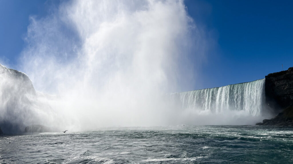 View of Horseshoe Falls from the tourist boat.