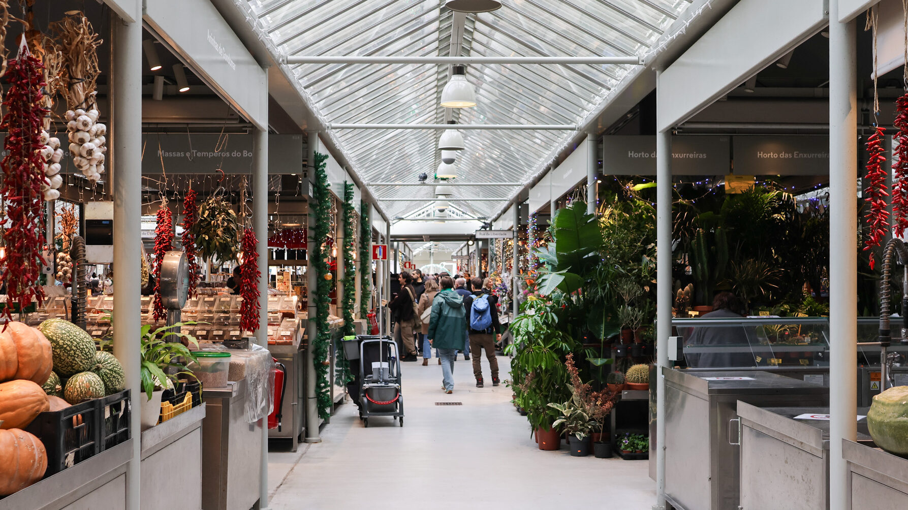Mercado do Bolhão Porto | Krista the Explorer Covered outdoor food market in Porto.