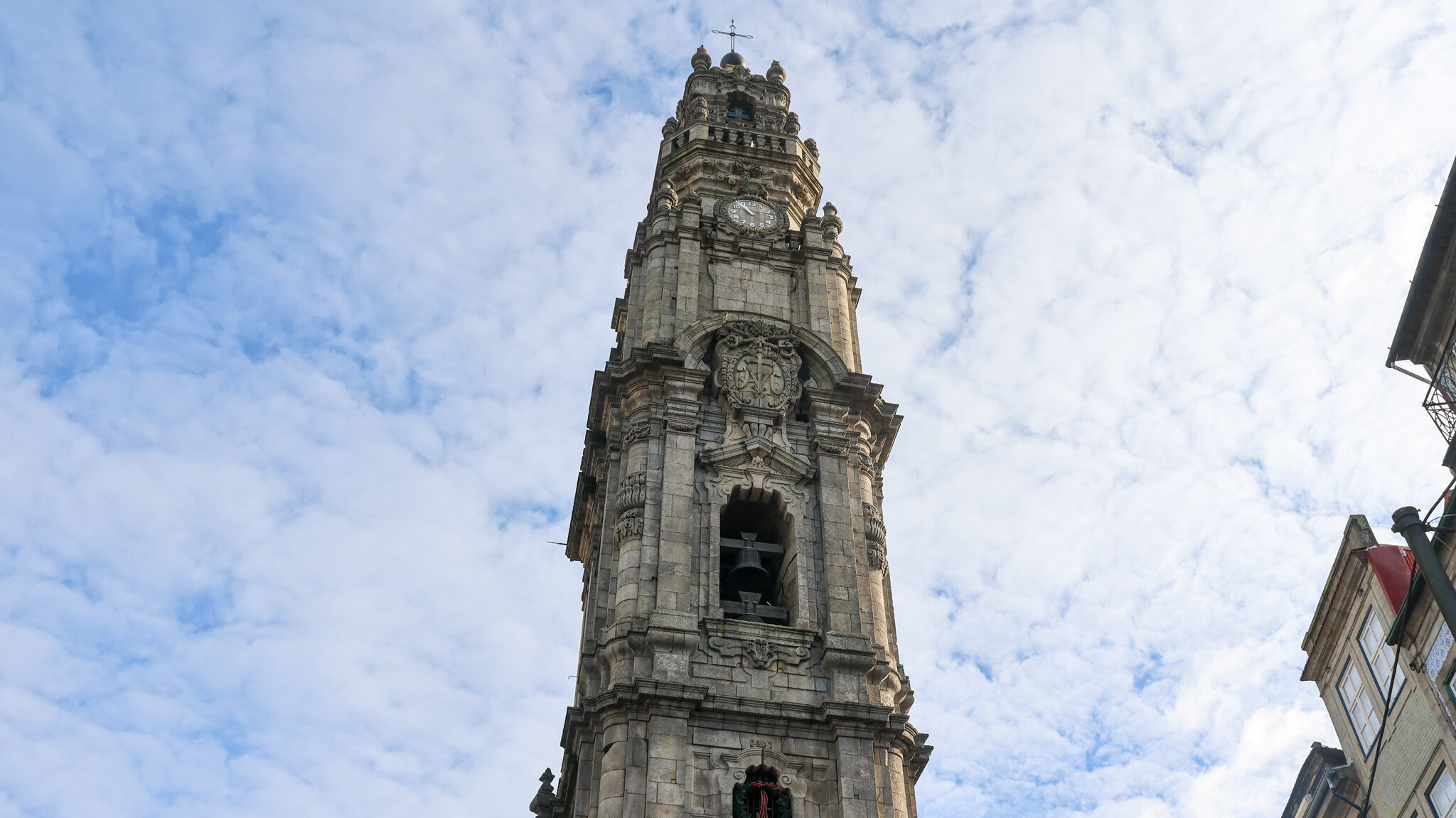 Torre dos Clerigos Porto | Krista the Explorer View of historic church tower in Porto.