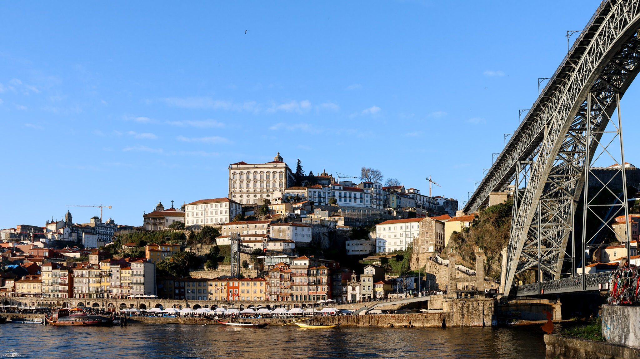 Ribeira do Porto | Krista the Explorer View of the waterfront in Porto with bridge.