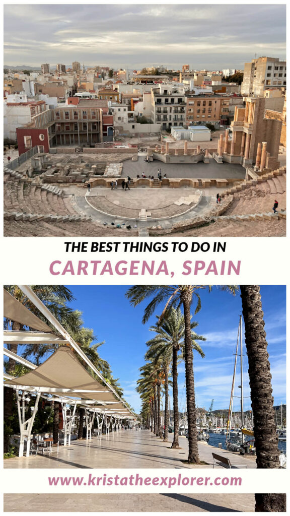Cartagena | Krista the Explorer View of Roman theatre and port promenade.