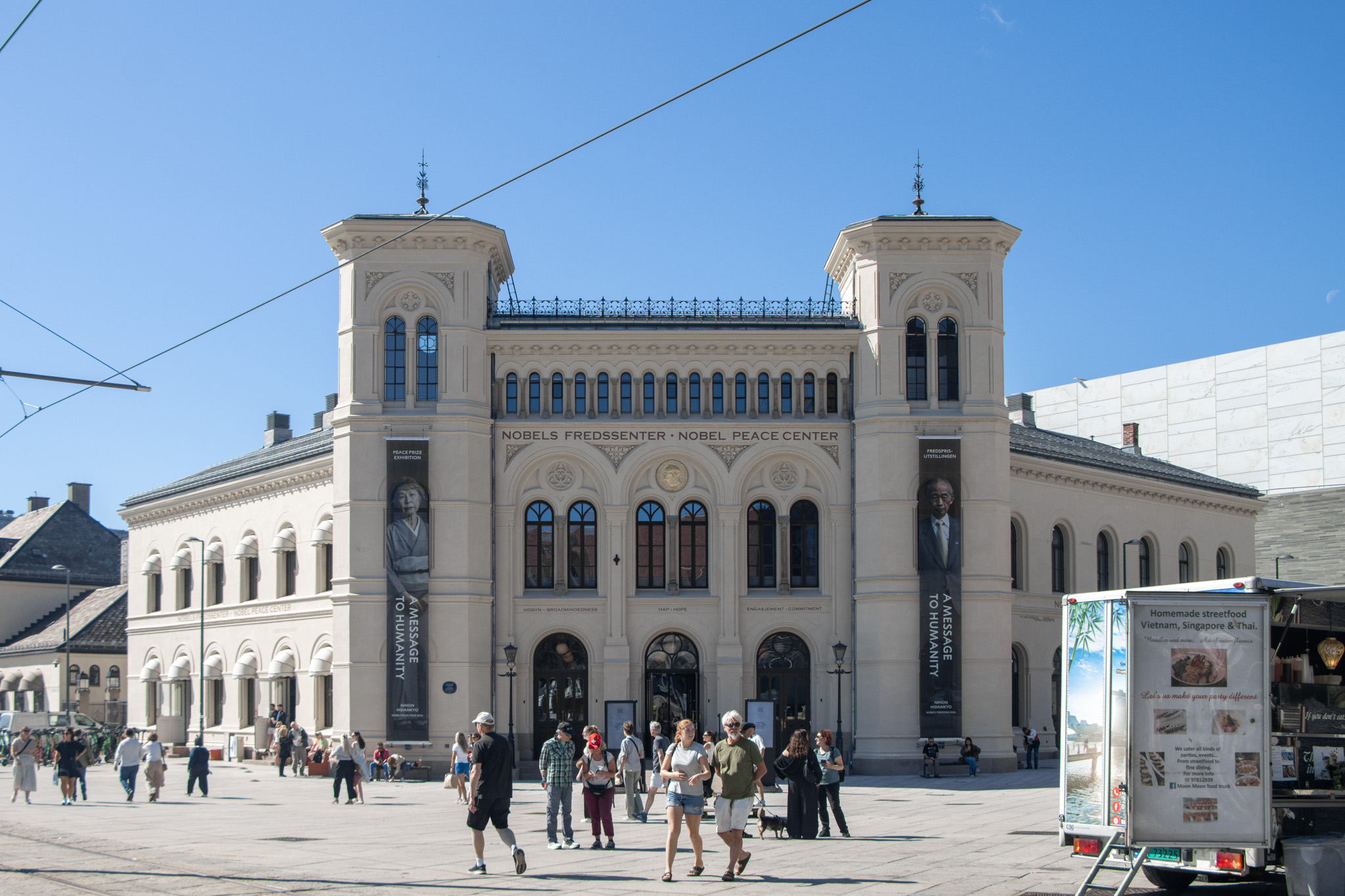 Exterior of Nobel Peace Center in downtown Oslo.