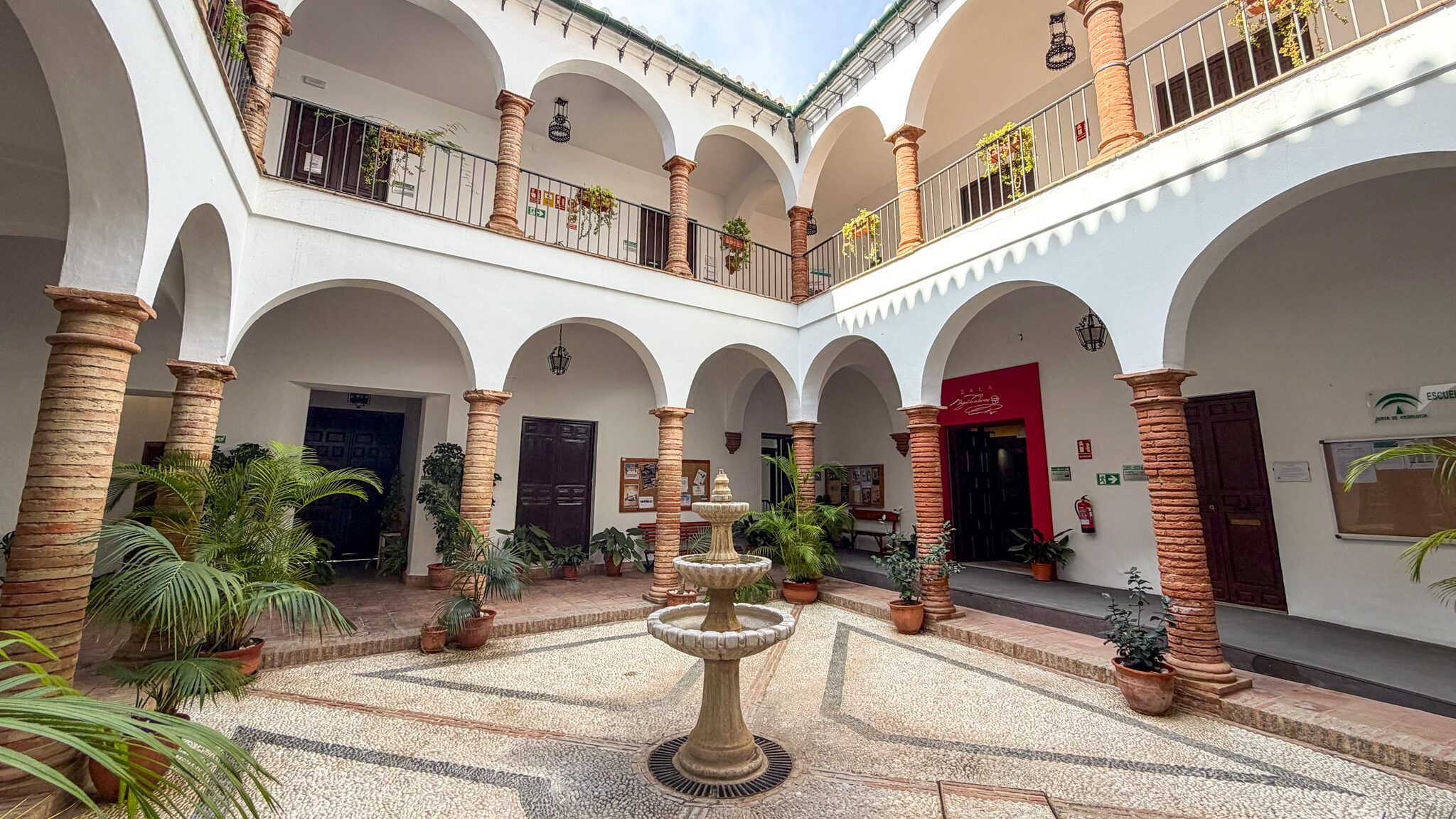 Casa Cervantes Velez Malaga | Krista the Explorer Inner courtyard of Andalusian house in village.