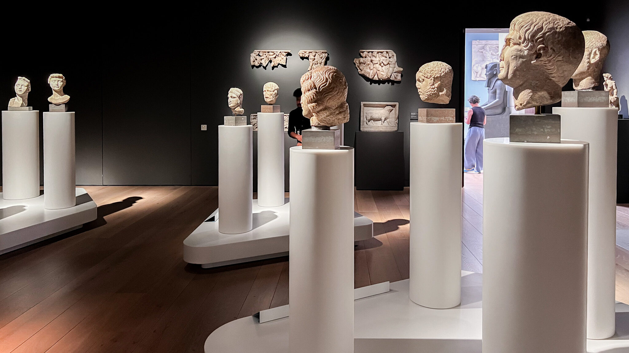 National Museum Oslo | Krista the Explorer Marble busts on display in museum.