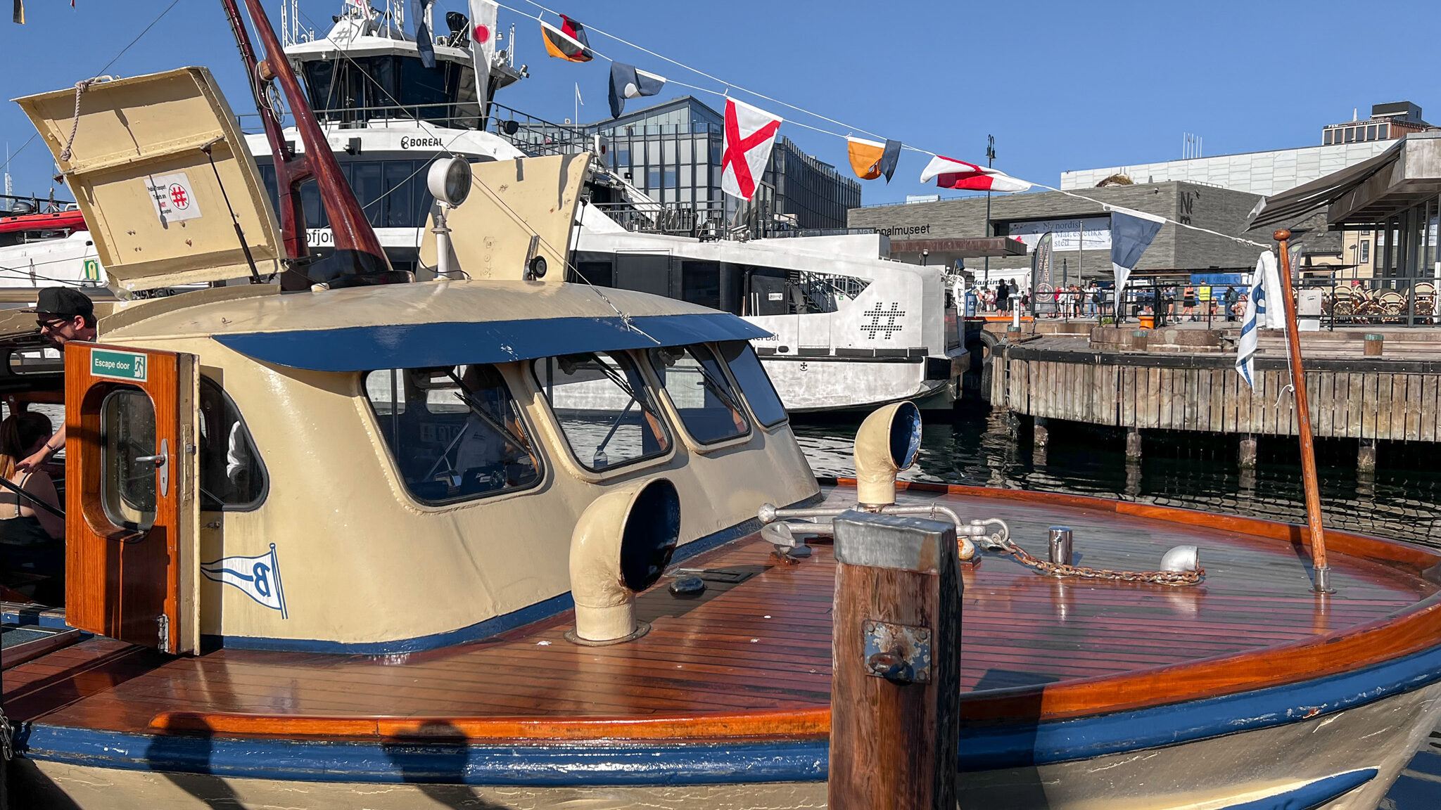 Oslo Boat | Krista the Explorer Historic boat docked in Oslo harbour.