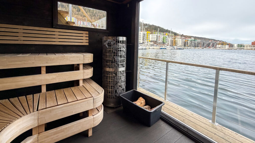 Floating sauna one of the best things to do in Bergen.
