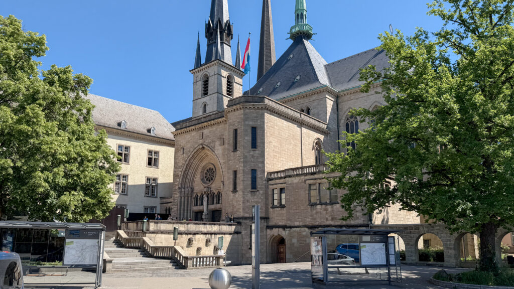 Notre Dame Cathedral Luxembourg | Krista the Explorer Notre Dame Cathedral one of the best things to do in Luxembourg City.