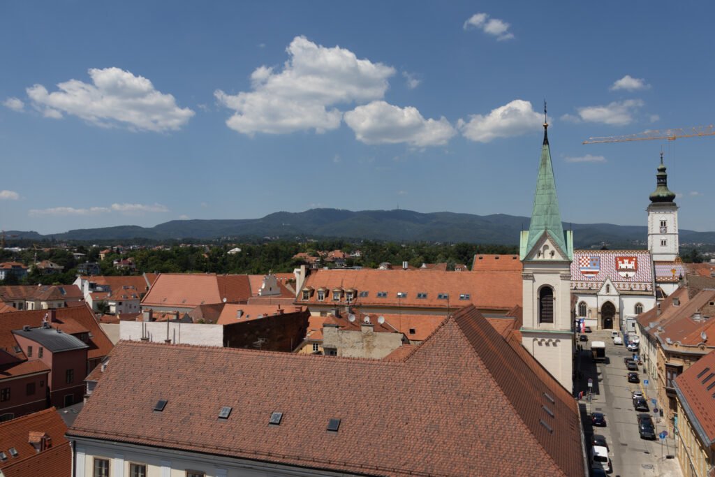 Lotrščak Tower Zagreb | Krista the Explorer View of medieval town from top of historic tower.