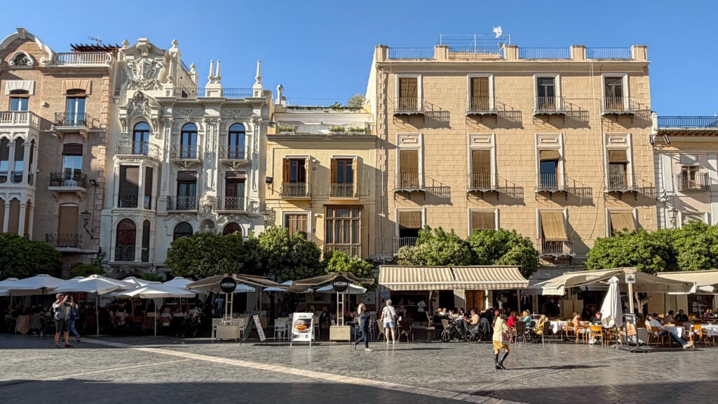 Street Murcia | Krista the Explorer Historic buildings in large plaza in Murcia centre.