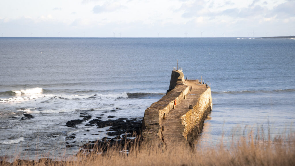Pier at sunset during a day trip to St Andrews from Edinburgh.
