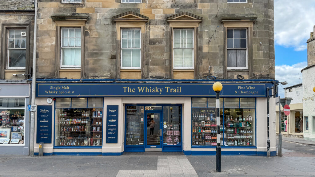 Store front along historic street in St Andrews.