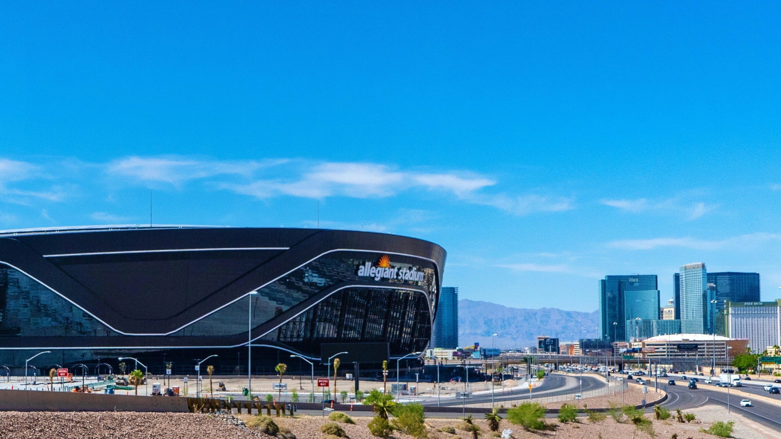 View of an arena in Las Vegas.