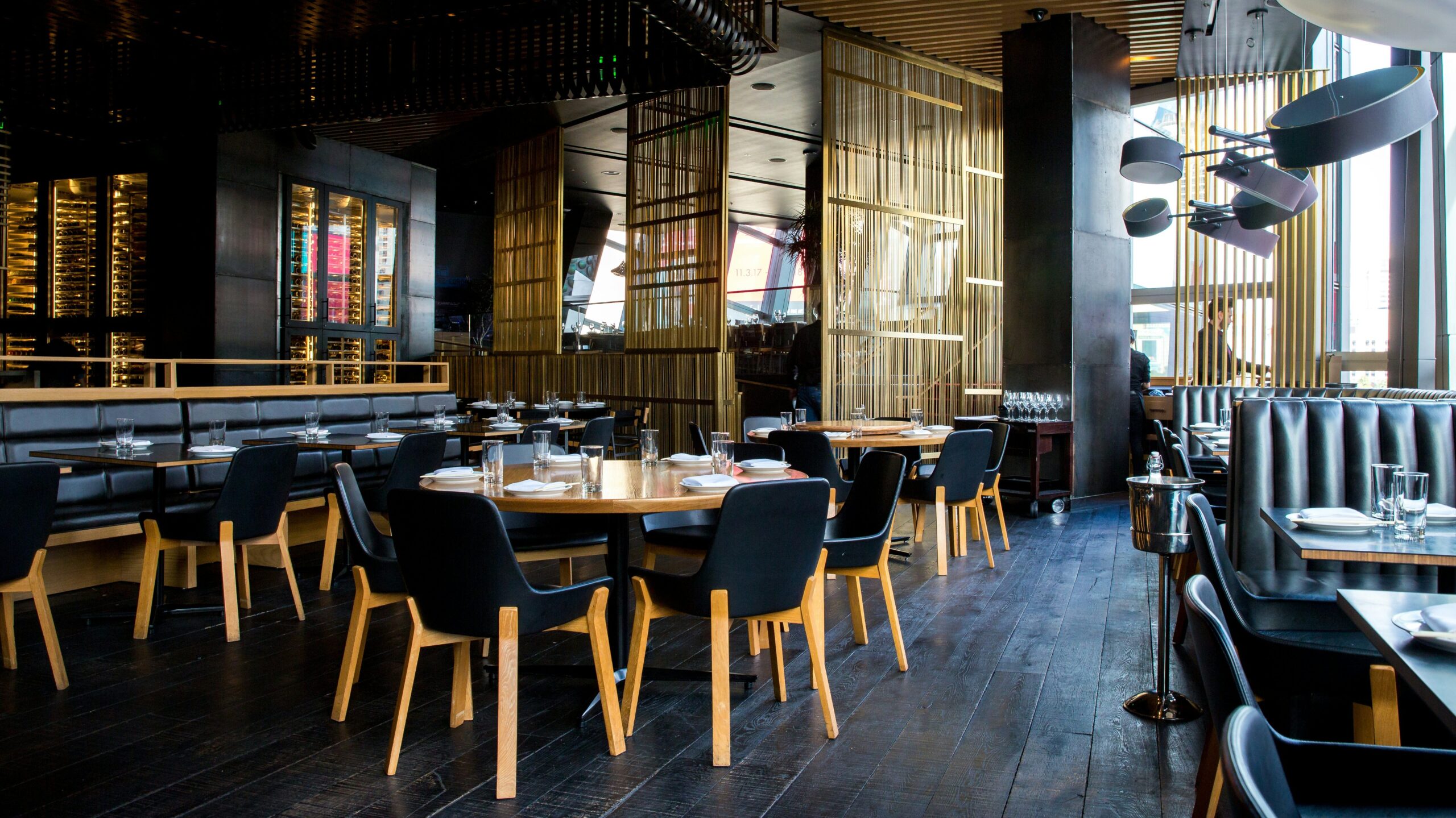 An upscale restaurant in Las Vegas before opening.