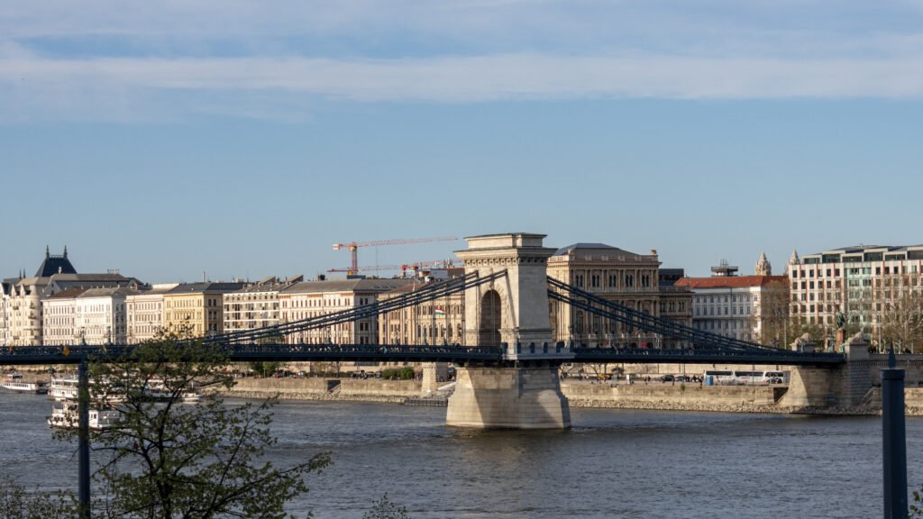 Széchenyi Chain Bridge one of the top free things to do in Budapest.