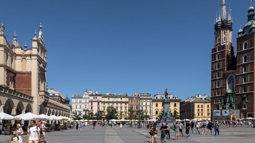 Rynek Główny Krakow | Krista the Explorer Main old town square during a weekend in Krakow.