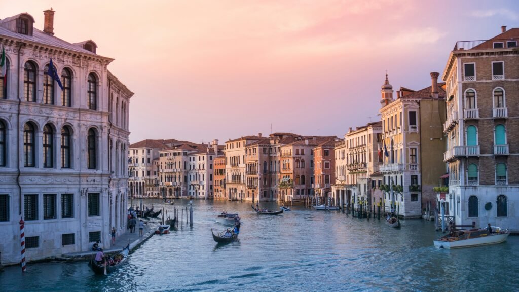 Venice Casino | Krista the Explorer Venice canal with colorful historic buildings before going to casinos.